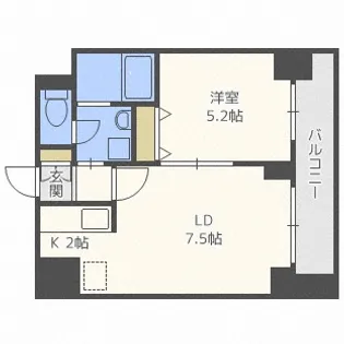 北海道札幌市中央区南五条西10丁目【マンション】の間取り