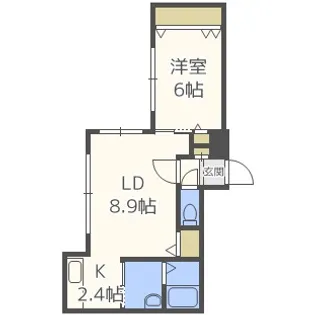 北海道札幌市豊平区平岸四条7丁目【マンション】の間取り