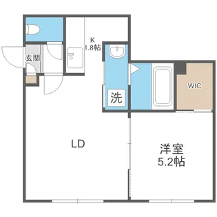 北海道札幌市白石区本郷通7丁目南【マンション】の間取り