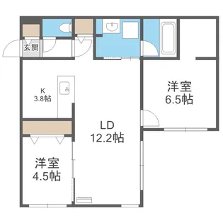 SORANO麻生(ソラノあさぶ)【202号室】の間取り