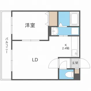 北海道札幌市厚別区大谷地東2丁目【マンション】の間取り