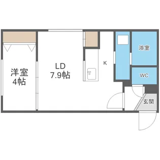 北海道札幌市北区北二十一条西6丁目【マンション】の間取り