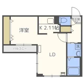 北海道札幌市東区北十七条東10丁目【マンション】の間取り
