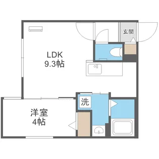 北海道札幌市豊平区月寒西一条4丁目【マンション】の間取り