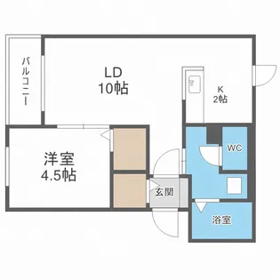 リュミエール【402号室】の間取り