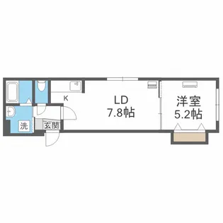 FRONTIER N24【103号室】の間取り
