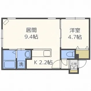 ルミエールFPC【202号室】の間取り