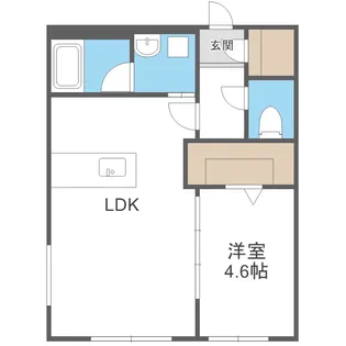 カレラ学園前【202号室】の間取り