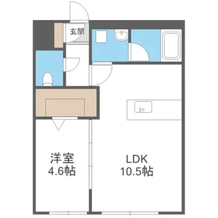 カレラ学園前【203号室】の間取り