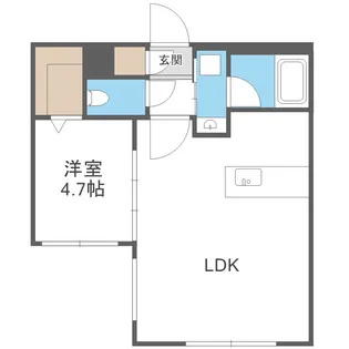 カレラ学園前【205号室】の間取り