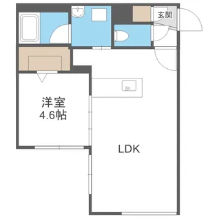 カレラ学園前【207号室】の間取り