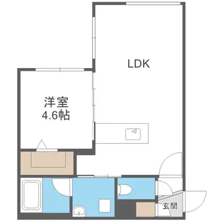 カレラ学園前【208号室】の間取り