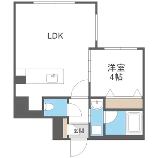 カレラ学園前【210号室】の間取り