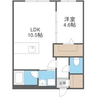 カレラ学園前【313号室】の間取り