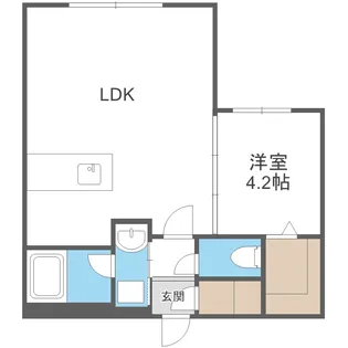 カレラ学園前【314号室】の間取り
