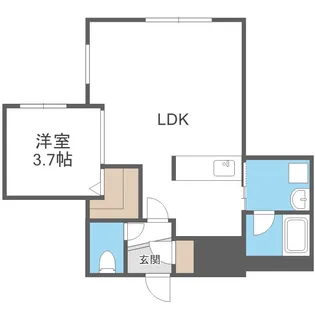 カレラ学園前【315号室】の間取り