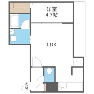 カレラ学園前【416号室】の間取り