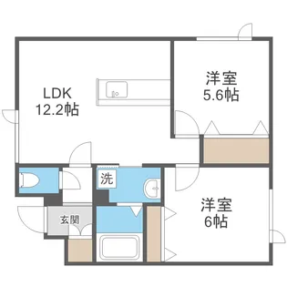 北海道札幌市豊平区月寒西一条7丁目【マンション】の間取り