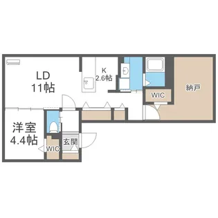 北海道札幌市白石区東札幌二条5丁目【マンション】の間取り