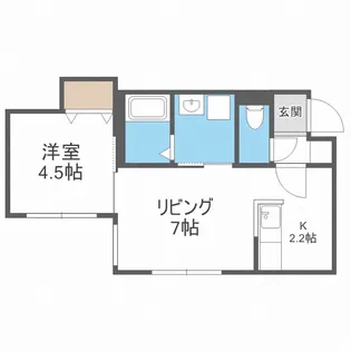 北海道札幌市白石区南郷通16丁目北【マンション】の間取り