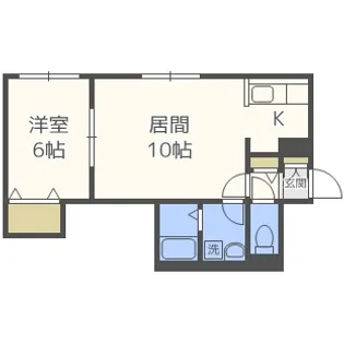 ノーブル円山【101号室】の間取り
