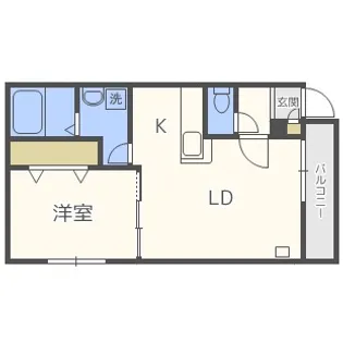 北海道札幌市東区北十六条東7丁目【マンション】の間取り