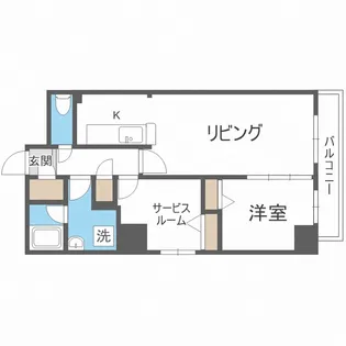 北海道札幌市中央区南六条東1丁目【マンション】の間取り