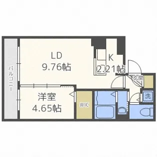 北海道札幌市中央区南十四条西7丁目【マンション】の間取り