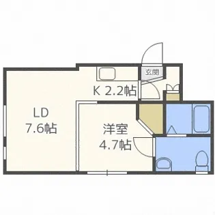北海道札幌市中央区北一条西20丁目【マンション】の間取り