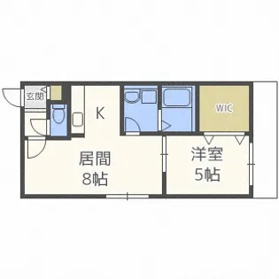 Giulietta【307号室】の間取り