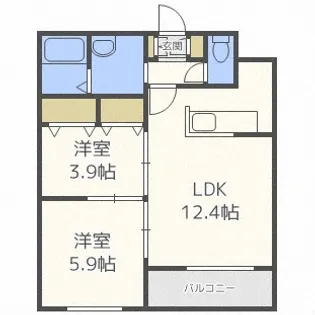 フォルトゥーナ【4階】の間取り
