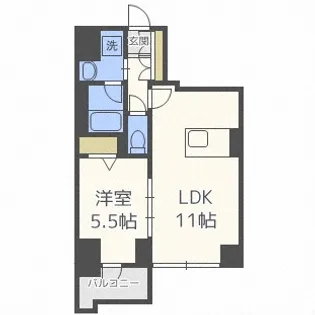 北海道札幌市中央区南四条東4丁目【マンション】の間取り