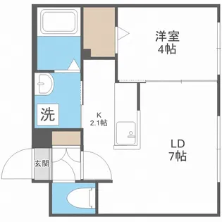 北海道札幌市中央区南十条西12丁目【マンション】の間取り