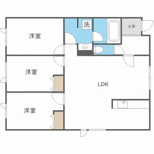 北海道札幌市西区西野四条9丁目【アパート】の間取り