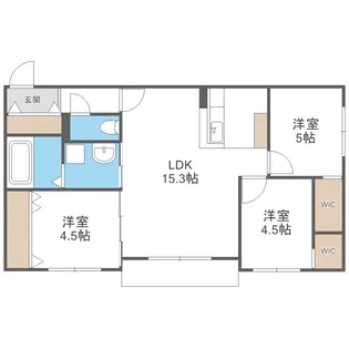 北海道札幌市西区西町南9丁目【マンション】の間取り