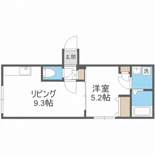 北海道札幌市豊平区平岸一条2丁目【マンション】の間取り