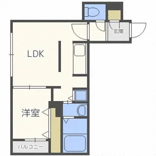 北海道札幌市中央区南六条西9丁目【マンション】の間取り