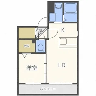 北海道札幌市西区二十四軒一条6丁目【マンション】の間取り