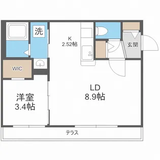 北海道札幌市豊平区美園四条8丁目【マンション】の間取り