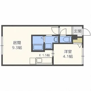 北海道札幌市白石区菊水六条4丁目【マンション】の間取り