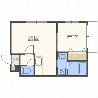 BELLE VILLE平岸【3階】の間取り