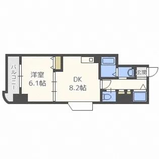 北海道札幌市白石区本郷通3丁目南【マンション】の間取り