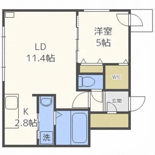 北海道札幌市中央区南九条西11丁目【マンション】の間取り