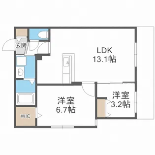 北海道札幌市東区北九条東11丁目【マンション】の間取り