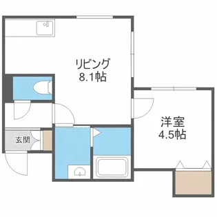 北海道札幌市白石区本通13丁目南【マンション】の間取り