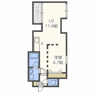 北海道札幌市中央区南五条西1丁目【マンション】の間取り