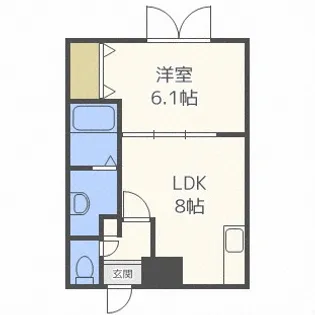 北海道札幌市西区発寒六条9丁目【マンション】の間取り