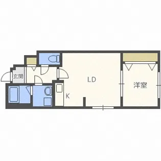 ラプレッツアグルーN12【302号室】の間取り