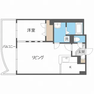 北海道札幌市中央区南十一条西1丁目【マンション】の間取り