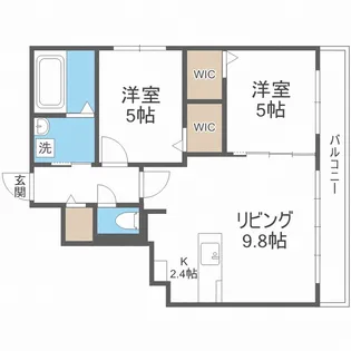 北海道札幌市中央区北三条西24丁目【マンション】の間取り